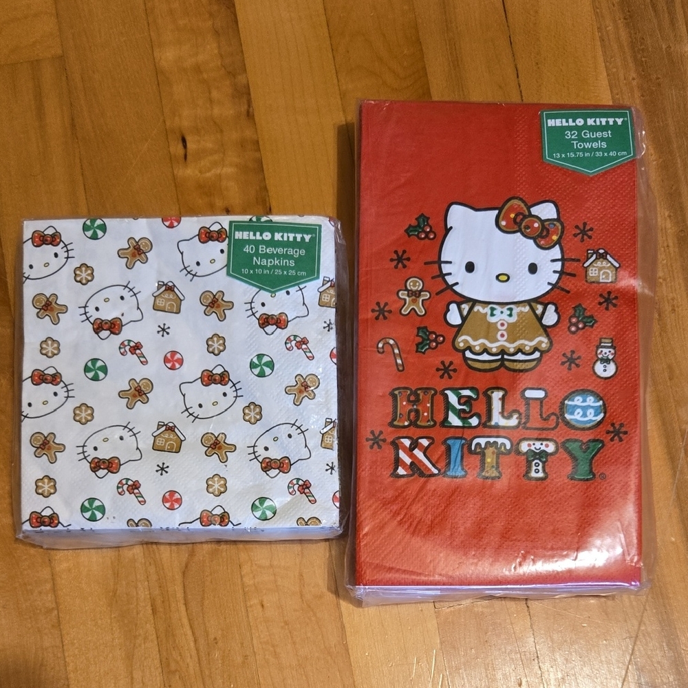 Hello Kitty Red and White Napkin Set